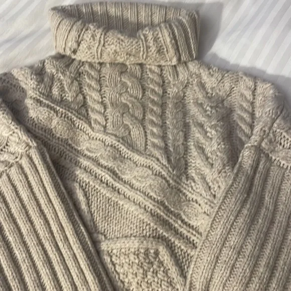 Polo Ralph Lauren Cable Knit Ribbed Wool Blend Sweater - Picture 6 of 6